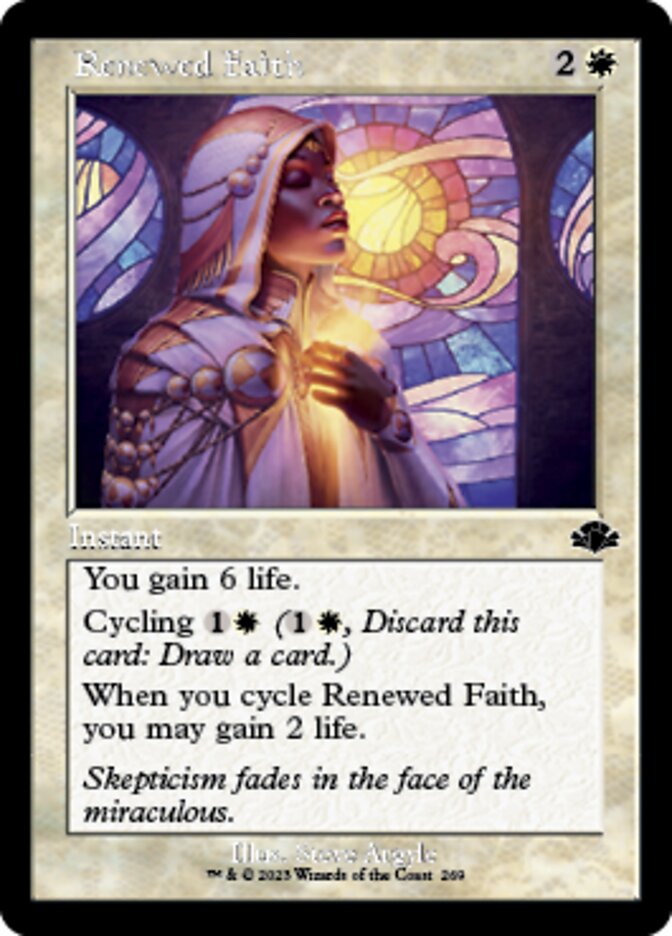 Renewed Faith (Retro) [Dominaria Remastered] | Cracking-Singles