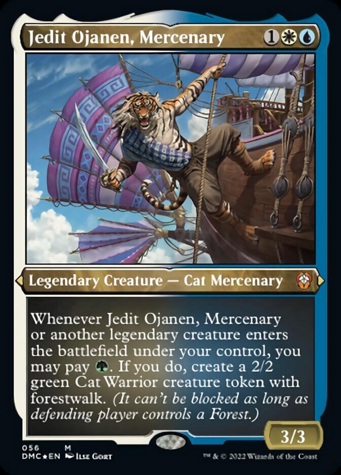 Jedit Ojanen, Mercenary (Foil Etched) [Dominaria United Commander] | Cracking-Singles