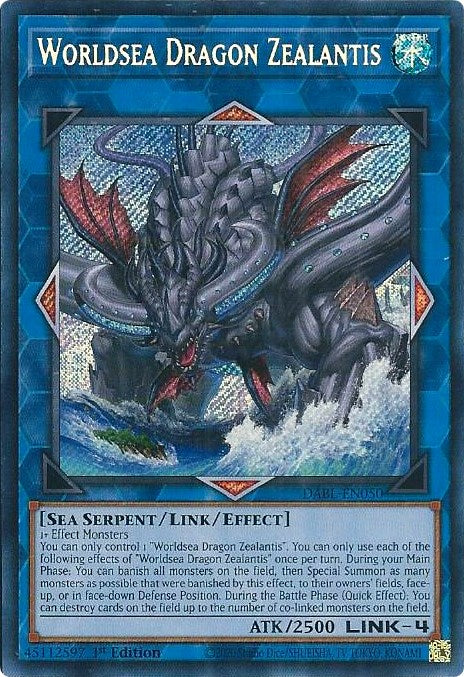 Worldsea Dragon Zealantis [DABL-EN050] Secret Rare | Cracking-Singles