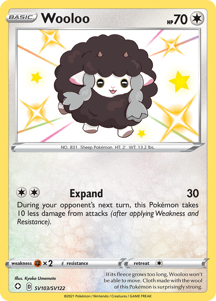 Wooloo (SV103/SV122) [Sword & Shield: Shining Fates] | Cracking-Singles