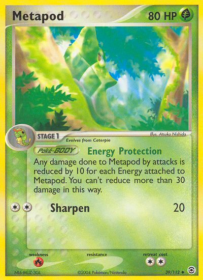 Metapod (39/112) [EX: FireRed & LeafGreen] | Cracking-Singles