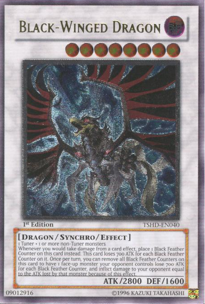 Black-Winged Dragon [TSHD-EN040] Ultimate Rare | Cracking-Singles