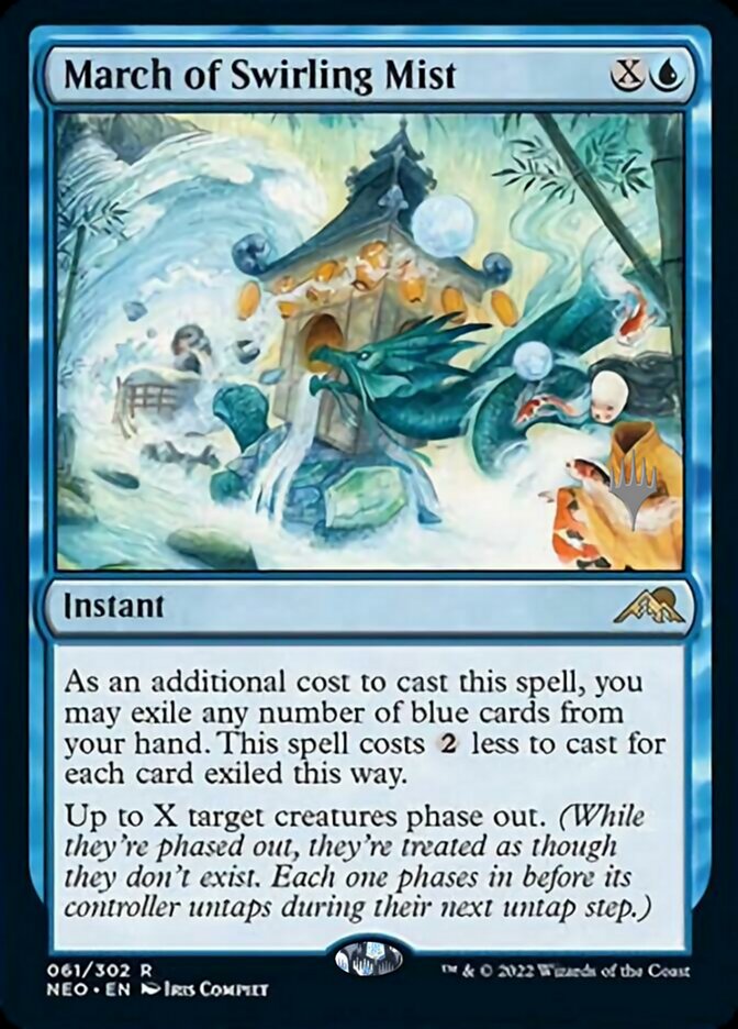 March of Swirling Mist (Promo Pack) [Kamigawa: Neon Dynasty Promos] | Cracking-Singles