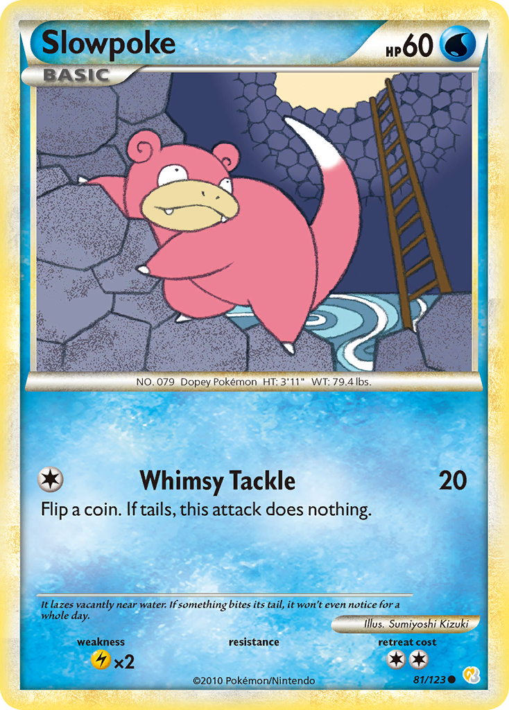 Slowpoke (81/123) [HeartGold & SoulSilver: Base Set] | Cracking-Singles