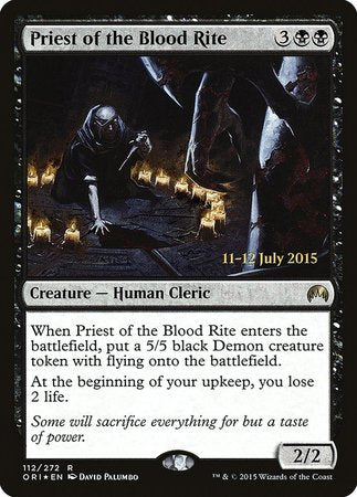 Priest of the Blood Rite [Magic Origins Promos] | Cracking-Singles