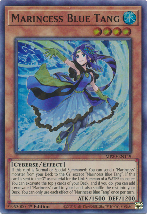 Marincess Blue Tang [MP20-EN149] Super Rare | Cracking-Singles