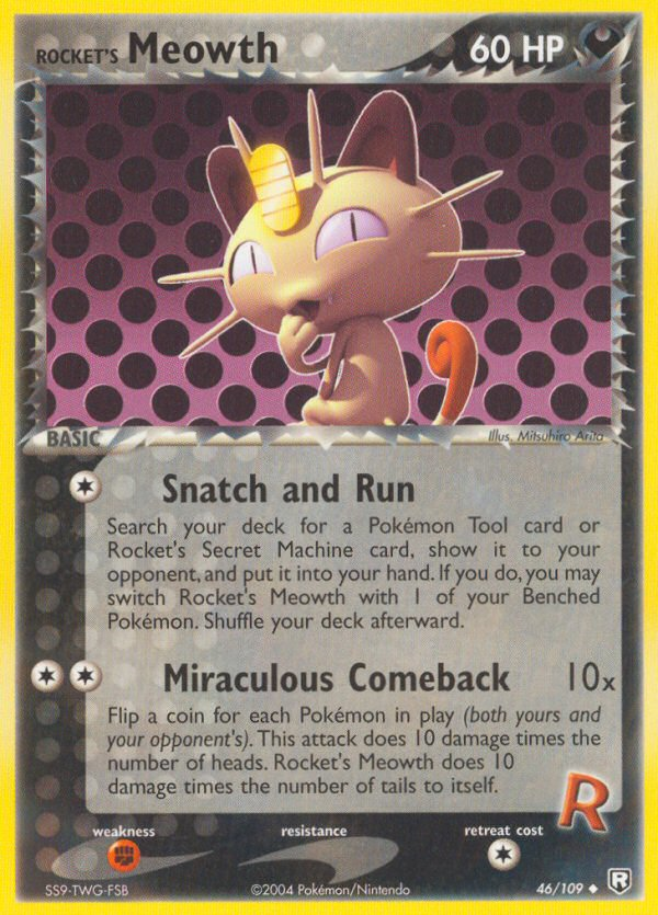 Rocket's Meowth (46/109) [EX: Team Rocket Returns] | Cracking-Singles