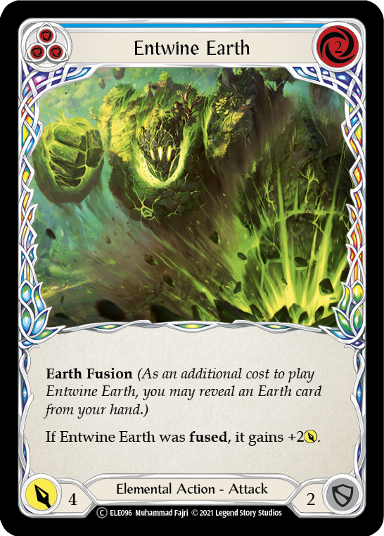 Entwine Earth (Blue) [U-ELE096] Unlimited Rainbow Foil | Cracking-Singles