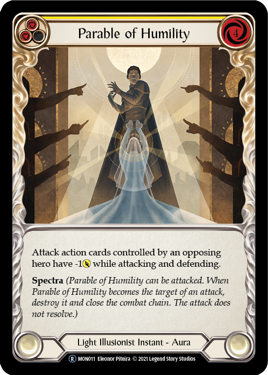 Parable of Humility (Rainbow Foil) [U-MON011-RF] Unlimited Rainbow Foil | Cracking-Singles