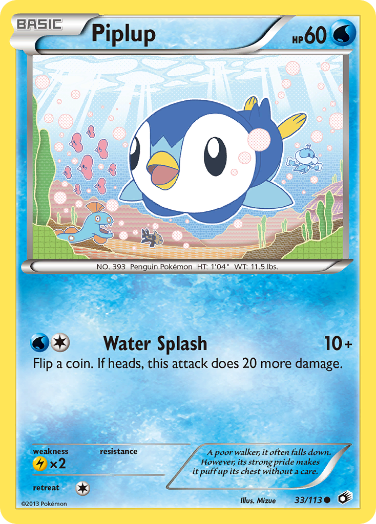 Piplup (33/113) [Black & White: Legendary Treasures] | Cracking-Singles