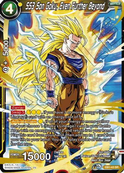 SS3 Son Goku, Even Further Beyond (EB1-043) [Battle Evolution Booster] | Cracking-Singles