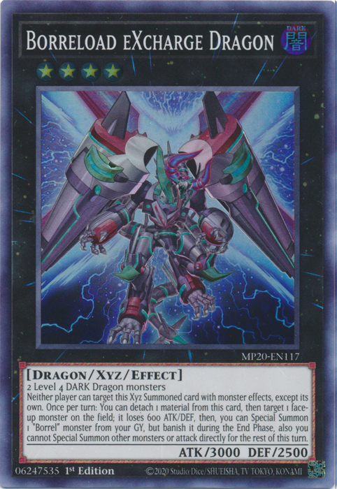 Borreload eXcharge Dragon [MP20-EN117] Super Rare | Cracking-Singles