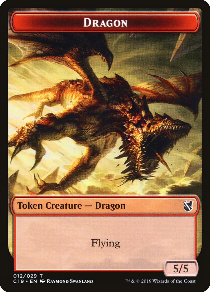 Dragon // Heart-Piercer Manticore [Commander 2019 Tokens] | Cracking-Singles