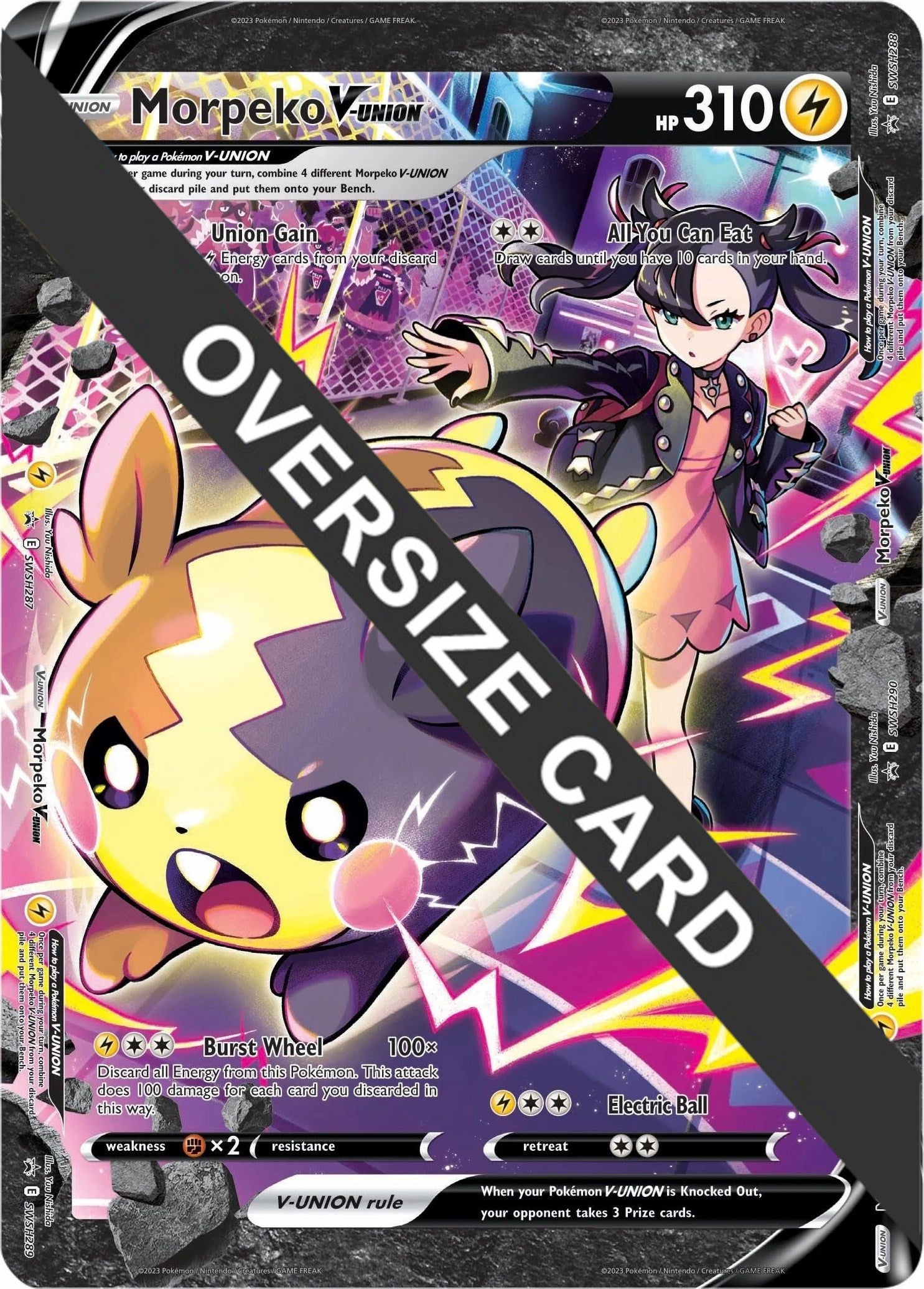 Morpeko V-UNION (SWSH287-290) (Jumbo Card) [Sword & Shield: Black Star Promos] | Cracking-Singles