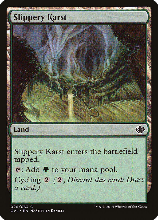 Slippery Karst (Garruk vs. Liliana) [Duel Decks Anthology] | Cracking-Singles