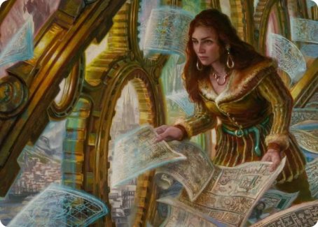 Cartographer's Survey Art Card [Innistrad: Crimson Vow Art Series] | Cracking-Singles