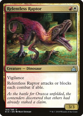 Relentless Raptor [Rivals of Ixalan] | Cracking-Singles