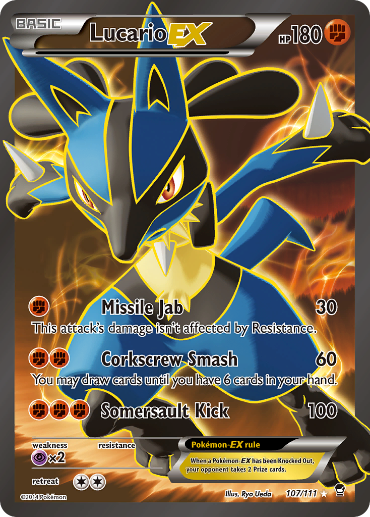 Lucario EX (107/111) [XY: Furious Fists] | Cracking-Singles