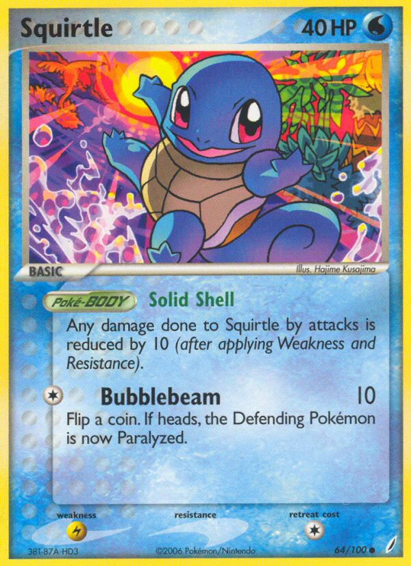 Squirtle (64/100) [EX: Crystal Guardians] | Cracking-Singles