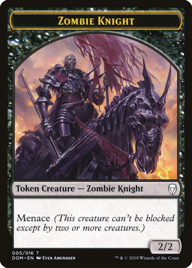 Zombie Knight [Dominaria Tokens] | Cracking-Singles