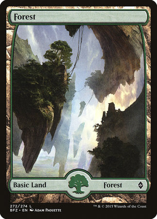 Forest (272) - Full Art [Battle for Zendikar] | Cracking-Singles