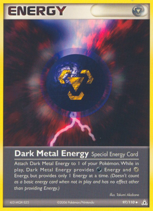 Dark Metal Energy (97/110) [EX: Holon Phantoms] | Cracking-Singles