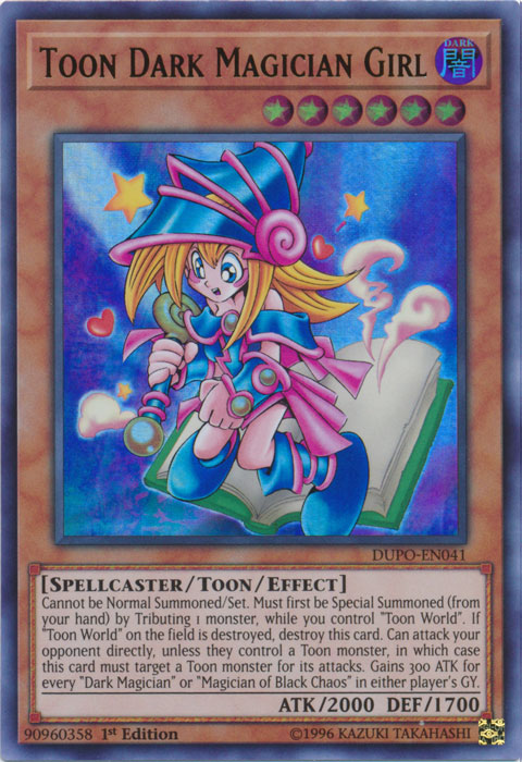 Toon Dark Magician Girl [DUPO-EN041] Ultra Rare | Cracking-Singles