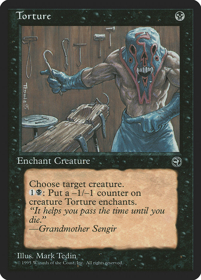 Torture (Grandmother Sengir Flavor Text) [Homelands] | Cracking-Singles