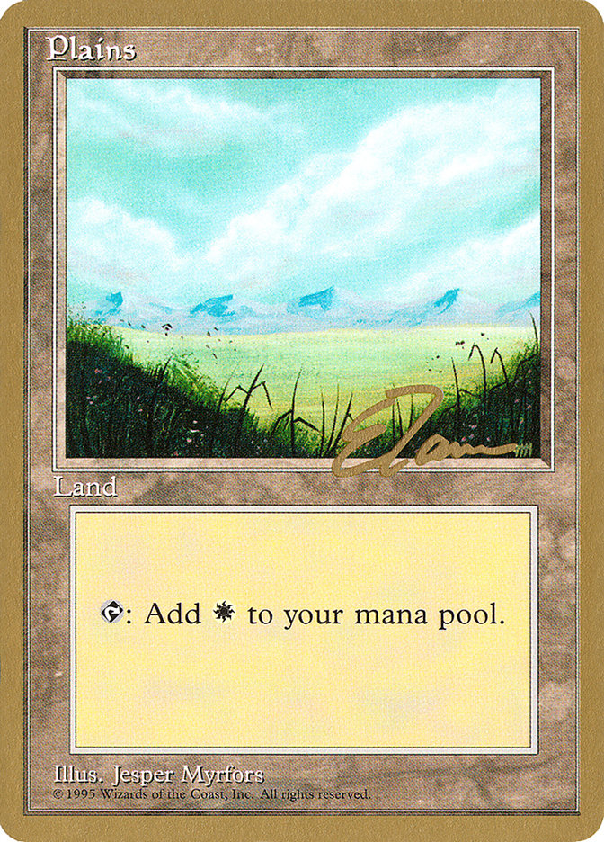 Plains (et366) (Eric Tam) [Pro Tour Collector Set] | Cracking-Singles