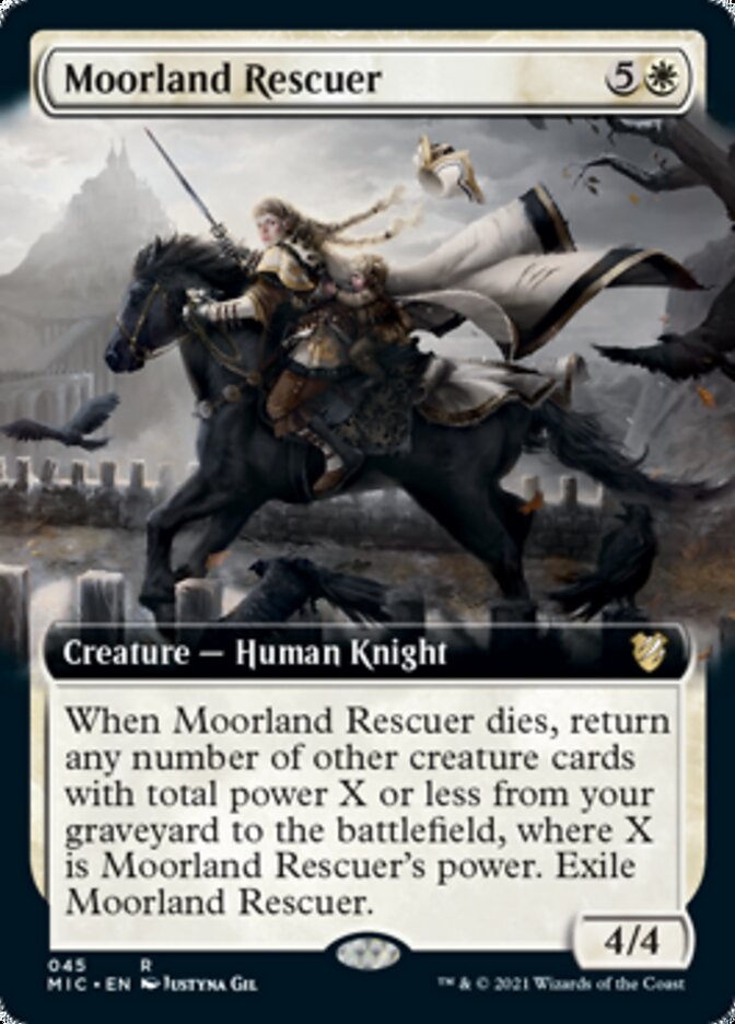 Moorland Rescuer (Extended) [Innistrad: Midnight Hunt Commander] | Cracking-Singles