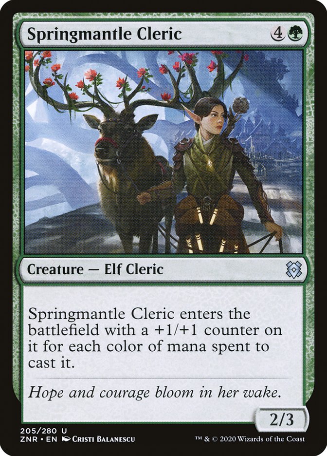 Springmantle Cleric [Zendikar Rising] | Cracking-Singles