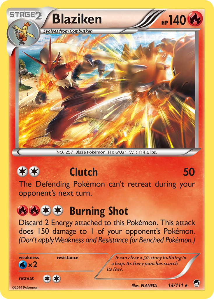 Blaziken (14/111) [XY: Furious Fists] | Cracking-Singles