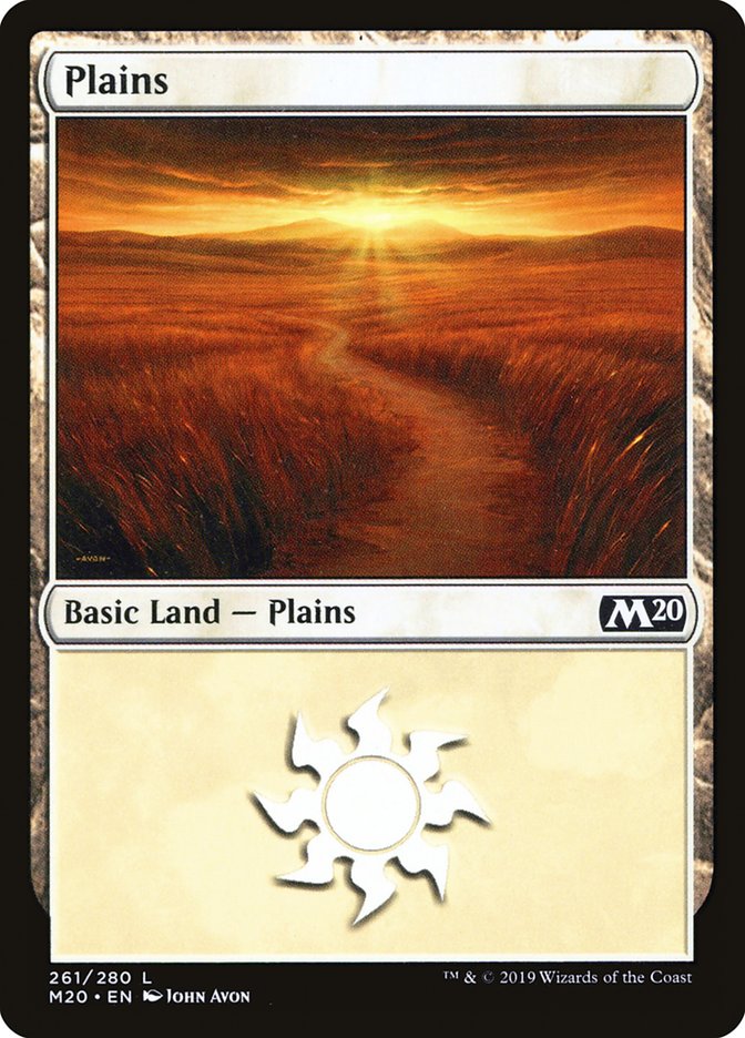 Plains (#261) [Core Set 2020] | Cracking-Singles