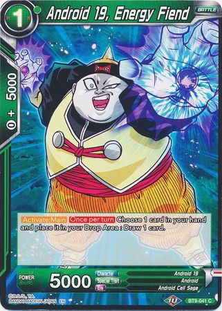 Android 19, Energy Fiend [BT9-041] | Cracking-Singles