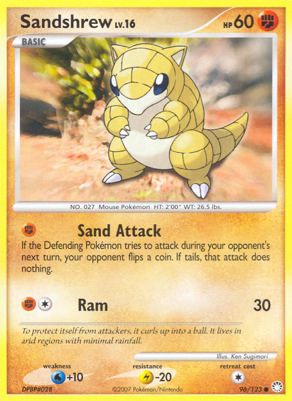 Sandshrew (96/123) [Diamond & Pearl: Mysterious Treasures] | Cracking-Singles