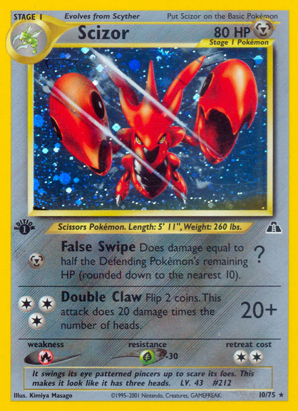 Scizor (10/75) [Neo Discovery 1st Edition] | Cracking-Singles