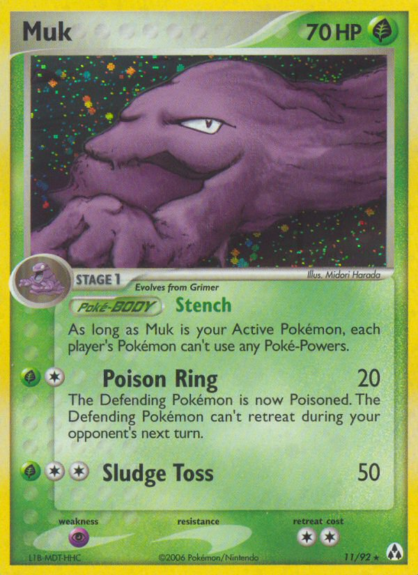 Muk (11/92) [EX: Legend Maker] | Cracking-Singles