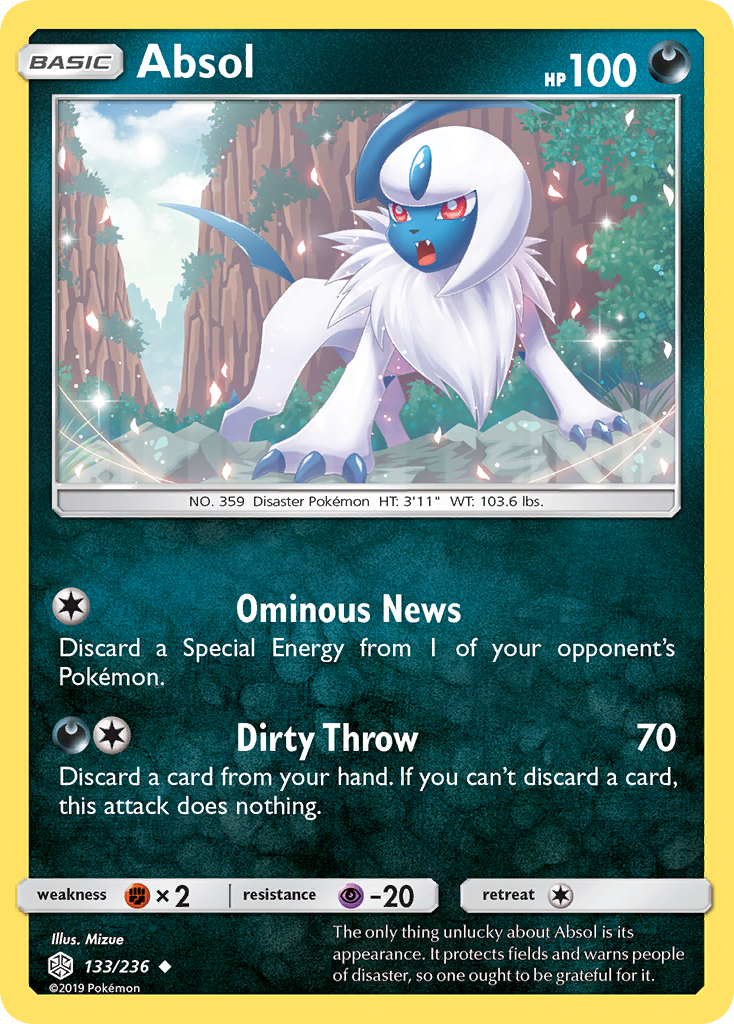 Absol (133/236) [Sun & Moon: Cosmic Eclipse] | Cracking-Singles