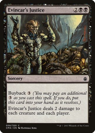 Evincar's Justice [Commander Anthology] | Cracking-Singles