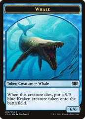 Whale // Zombie (011/036) Double-sided Token [Commander 2014 Tokens] | Cracking-Singles