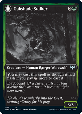 Oakshade Stalker // Moonlit Ambusher [Innistrad: Double Feature] | Cracking-Singles