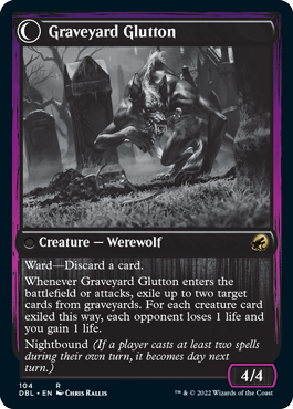 Graveyard Trespasser // Graveyard Glutton [Innistrad: Double Feature] | Cracking-Singles