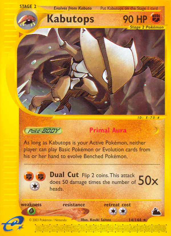 Kabutops (14/144) [Skyridge] | Cracking-Singles