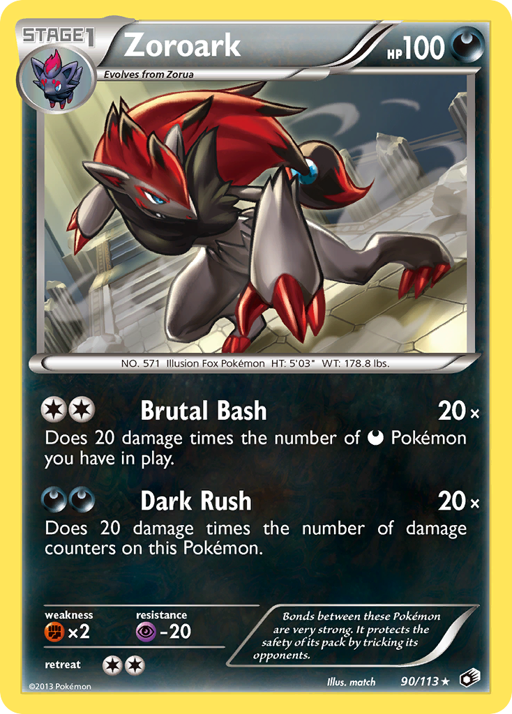 Zoroark (90/113) (Theme Deck Exclusive) [Black & White: Legendary Treasures] | Cracking-Singles