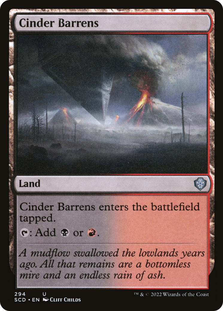 Cinder Barrens [Starter Commander Decks] | Cracking-Singles