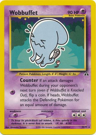 Wobbuffet (35/75) [Neo Discovery Unlimited] | Cracking-Singles