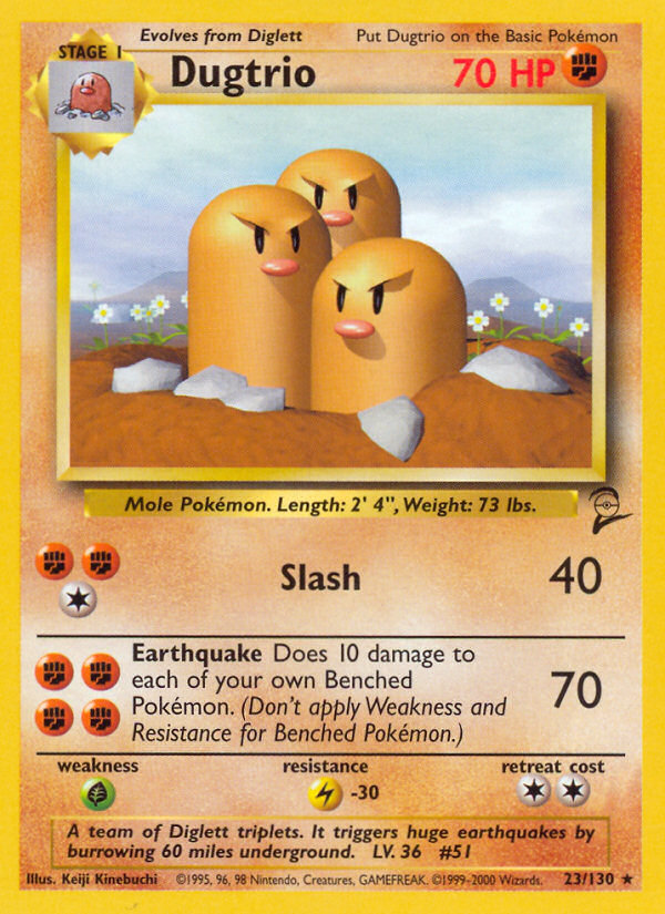 Dugtrio (23/130) [Base Set 2] | Cracking-Singles