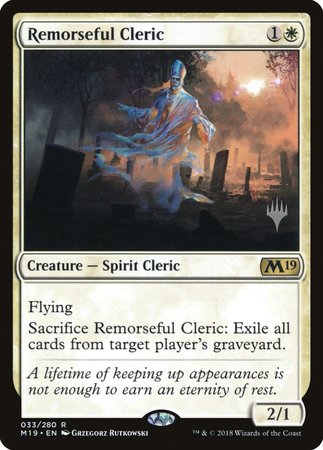 Remorseful Cleric [Core Set 2019 Promos] | Cracking-Singles