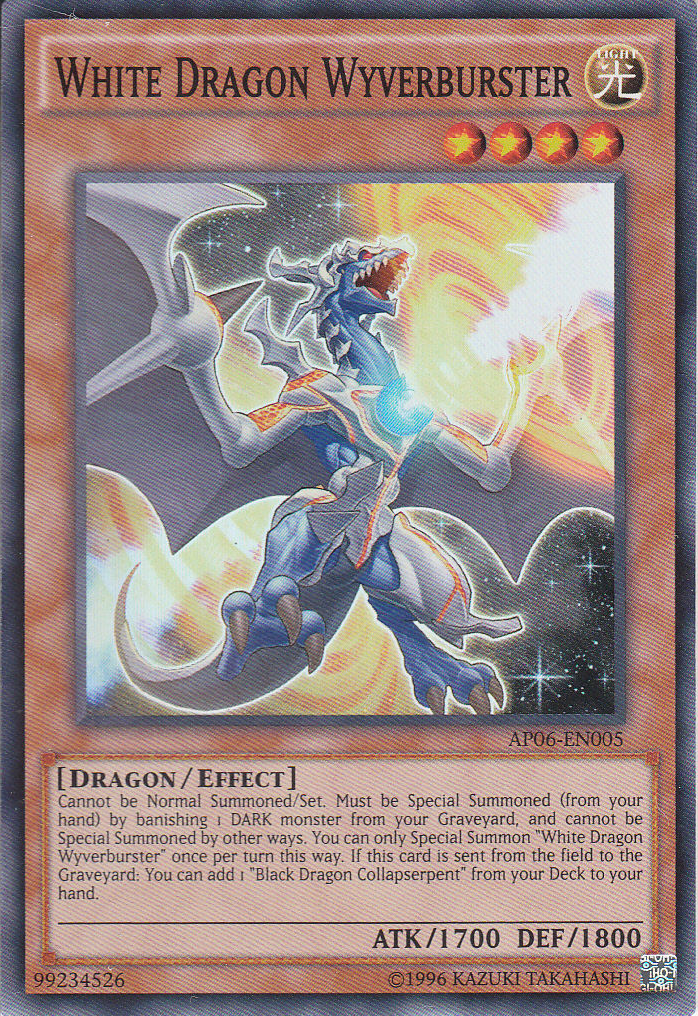 White Dragon Wyverburster [AP06-EN005] Super Rare | Cracking-Singles