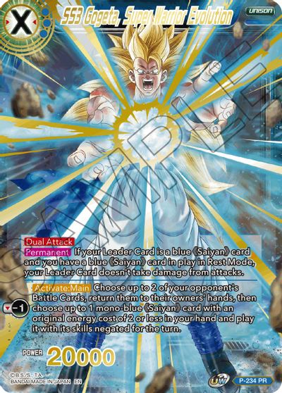 SS3 Gogeta, Super Warrior Evolution (Alternate Art) [P-234] | Cracking-Singles